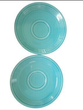 Fiesta Turquoise Saucers (Set 2)